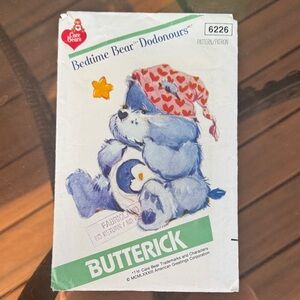 Butterick Bedtime Bear Pattern